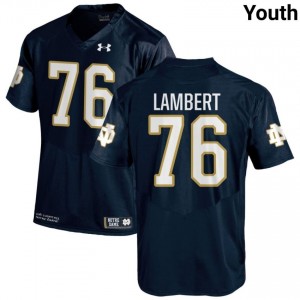 #76 Guerby Lambert Notre Dame Game-Day Style Navy Youth University Football Jersey tN6UwO98