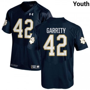 #42 Henry Garrity Notre Dame Game-Day Style Navy Youth Player Football Jersey 3c0Axq20