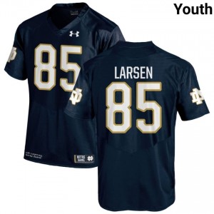 Navy #85 Jack Larsen Youth Durable Irish College Football Stitching Jersey 3H7Qik63