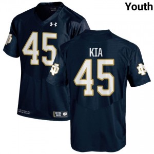 #45 Ko'o Kia Notre Dame Game-Day Style Navy Youth NCAA Football Jersey c2vO0345